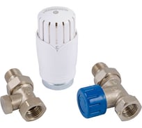 Комплект проходной SCHLOSSER KDN15 GZ1/2xGW1/2 с термоголовкой SH Diamant M30x1.5 SH 602200002