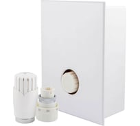 Комплект SCHLOSSER Kombi RTL, термоголовка Diamant белый, с термостатическим клапаном G3/4 603200071