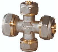 Крестовина обжимная Millennium для металлопластиковых труб 20мм х 20мм х 20мм х 20мм MKS2020