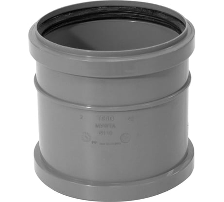 Муфта внутренней канализации TEBO ПП 50, двухраструбная 013020203