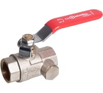 Шаровой кран KROMWELL с дренажем, 3/4", ВР-ВР, ручка рычаг KW.284.05