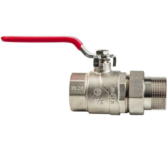 Шаровой кран KROMWELL с полусгоном (ручка-рычаг) 1 1/2"ВР-НР KW.185.08