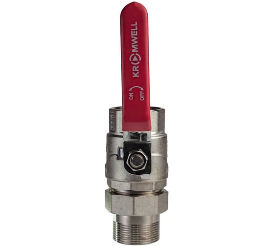 Шаровой кран KROMWELL с полусгоном (ручка-рычаг) 1 1/2"ВР-НР KW.185.08