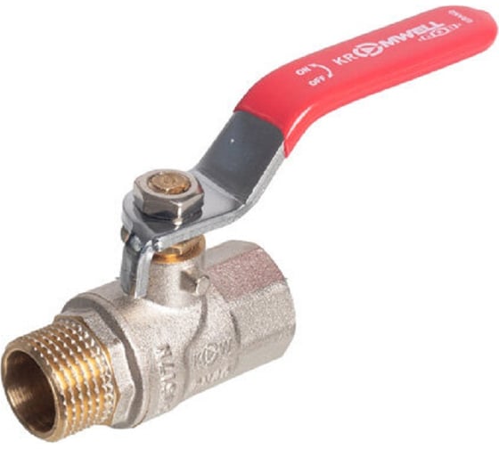 Шаровой кран KROMWELL (ручка-рычаг) 1 1/2" внутренняя - наружная резьба KW.283.08