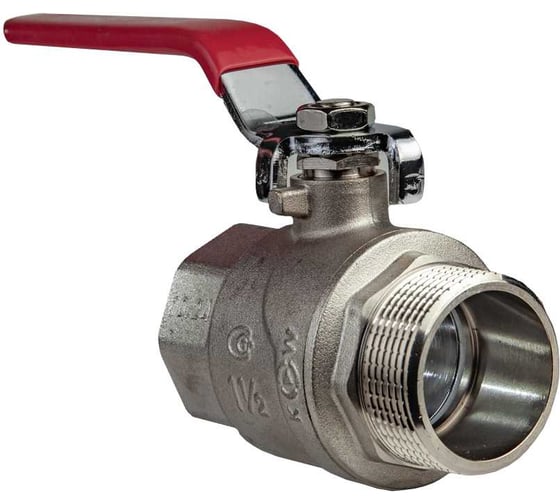 Шаровой кран KROMWELL (ручка-рычаг) 1 1/2" внутренняя - наружная резьба KW.283.08