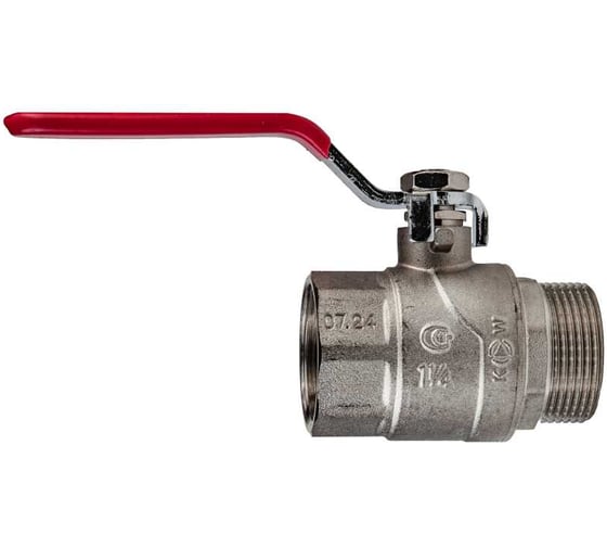 Шаровой кран KROMWELL (ручка-рычаг) 1 1/4" внутренняя - наружная резьба KW.283.07