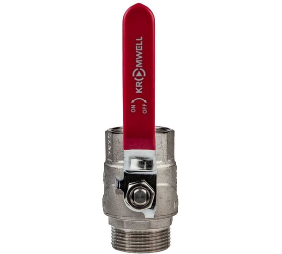 Шаровой кран KROMWELL (ручка-рычаг) 1 1/4" внутренняя - наружная резьба KW.283.07