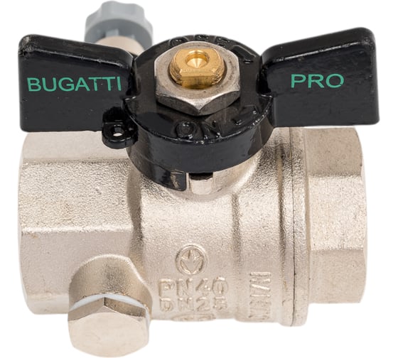 Шаровой кран Bugatti арт.332 PRO G1" DN25 PN40 T+185 03320066