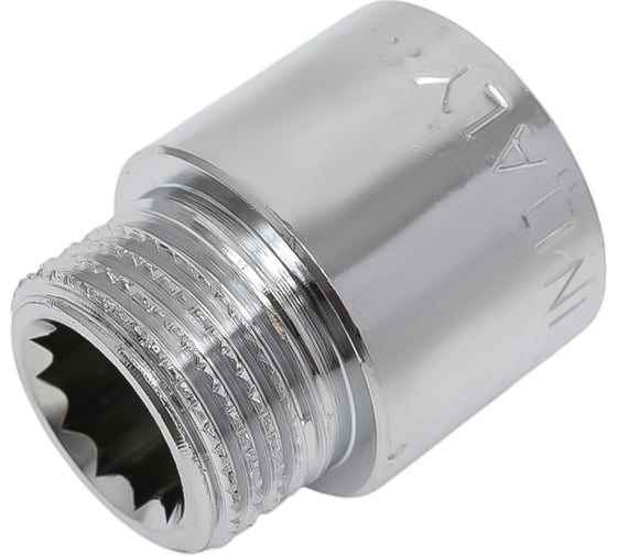 Удлинитель Bugatti Вр/Нр, круглый, 1/2"x20, хром, арт.139C 01390018