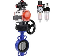 Затвор DN.ru QT450-304-NBR-2W-Fb-H Ду50 Ру16 LUG пн.привод, пн.распред., БПВ, БКВ, дублер D050-51524