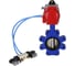 Затвор DN.ru QT450-304-NBR-2W-Fb-H Ду125 Ру16 LUG пневмопривод, пн.распределитель D050-51972 2