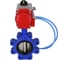 Затвор DN.ru QT450-304-NBR-2W-Fb-H Ду125 Ру16 LUG пневмопривод, пн.распределитель D050-51972 6