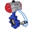 Затвор DN.ru QT450-304-NBR-2W-Fb-H Ду125 Ру16 LUG пневмопривод, пн.распределитель D050-51972 7