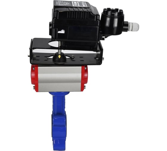 Затвор DN.ru QT450-304-NBR-2W-Fb-H Ду65 Ру16 LUG пневмопривод, позиционер D050-50049