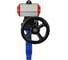 Затвор DN.ru QT450-304-NBR-2W-Fb-H Ду80 Ру16 LUG пневмопривод, дублер D050-50026 2