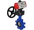Затвор DN.ru QT450-304-NBR-2W-Fb-H Ду80 Ру16 LUG пневмопривод, дублер D050-50026 8