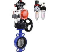 Затвор DN.ru 304-304-EPDM-2W-Fb-H Ду250 Ру16 пневмопривод, дублёр, БКВ, пн-распр., БПВ D050-49707