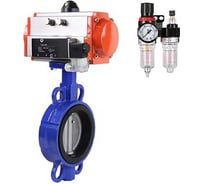 Затвор DN.ru 304-304-NBR-2W-Fb-H Ду250 Ру16 пневмопривод, пневмораспределитель, БПВ D050-49915