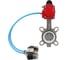 Затвор DN.ru 304-304-PTFE-2W-Fb-H Ду125 Ру16 пневмопривод, пневмораспределитель D050-46832 2