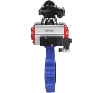 Затвор DN.ru QT450-QT450-NBR-2W-Fb-H Ду100 Ру16 LUG пн.привод, пн.распределитель, БКВ D050-50771