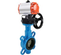 Затвор DN.ru QT450-QT450-NBR-2W-Fb-H Ду100 Ру16 LUG пн.привод, пн.распред., БПВ, дублер D050-51158