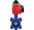 Затвор DN.ru QT450-QT450-NBR-2W-Fb-H Ду125 Ру16 LUG пневмопривод, пн.распределитель D050-52008 6