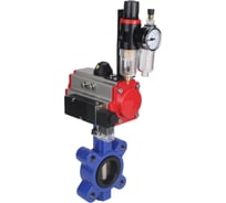 Затвор DN.ru QT450-QT450-NBR-2W-Fb-H Ду50 Ру16 LUG пн.привод, пн.распределитель, БПВ D050-50486