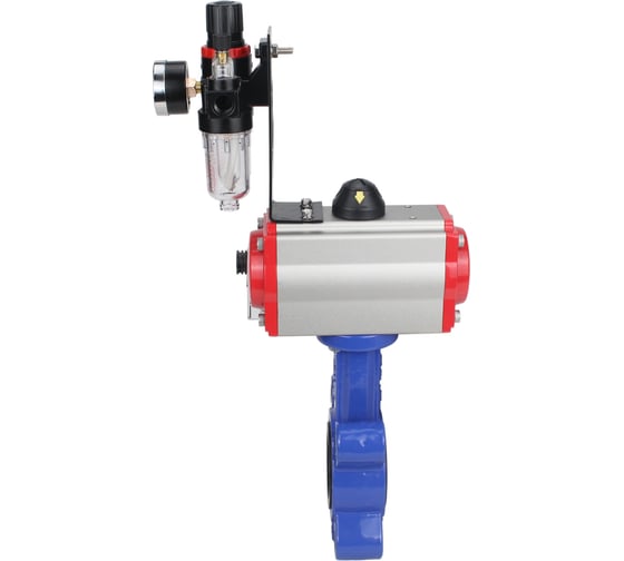 Затвор DN.ru QT450-QT450-NBR-2W-Fb-H Ду50 Ру16 LUG пн.привод, пн.распределитель, БПВ D050-50462