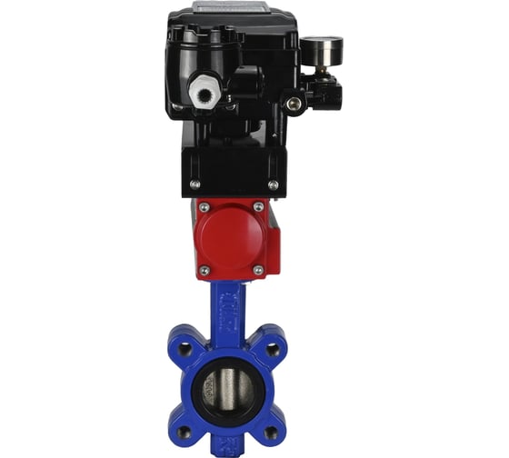 Затвор DN.ru QT450-QT450-NBR-2W-Fb-H Ду50 Ру16 LUG пневмопривод, позиционер D050-50060