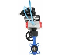 Затвор DN.ru 304-304-VITON-2W-Fb-H Ду125 Ру16 пневмопривод, дублёр, позиционер с ОС D050-47256