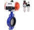 Затвор DN.ru 304-304-VITON-2W-Fb-H Ду125 Ру16 пневмопривод, пневмораспределитель, БПВ D050-49864 1