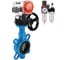 Затвор DN.ru 304-304-VITON-2W-Fb-H Ду125 Ру16 пневмопривод, дублёр, пневмораспред., БПВ D050-49304 1