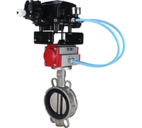 Затвор DN.ru 304-304-VITON-2W-Fb-H Ду250 Ру16 пневмопривод, позиционер без обратной связи D050-46915