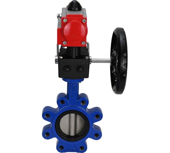 Затвор DN.ru QT450-304-EPDM-2W-Fb-H Ду150 Ру16 LUG пневмопривод, дублер D050-50023