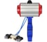 Затвор DN.ru QT450-304-EPDM-2W-Fb-H Ду150 Ру16 LUG пневмопривод, пн.распределитель D050-50254 4