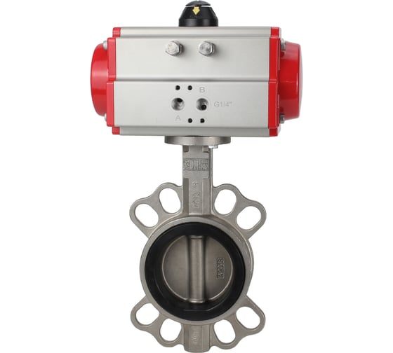 Дисковый затвор DN.ru 304-304-EPDM-2W-Fb-H Ду250 Ру16 пневмопривод DA-160 D050-46619