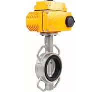 Дисковый затвор DN.ru 304-304-NBR-2W-Fb-H Ду125 Ру16 электропривод QT-015 220В (0-10В) D050-46403