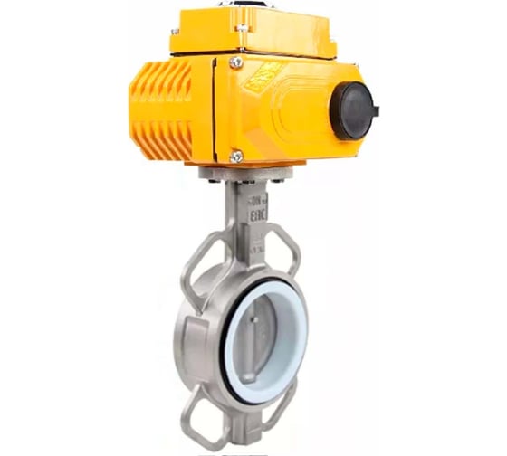 Дисковый затвор DN.ru 304-304-PTFE-2W-Fb-H Ду65 Ру16 электропривод QT-005 380В D050-46322 1
