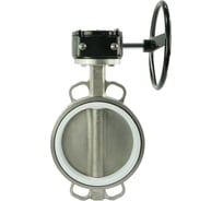 Дисковый затвор DN.ru 304-304-PTFE-2W-Fb-H Ду80 Ру16 редуктор RDN-1 D050-46443