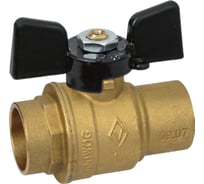 Kран шаровой Bugatti под пайку, ф35 DN32 PN25 арт.217 02170027