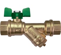 Kран шаровой для воды Bugatti с фильтром Eco Valve Rp1" DN20 PN20 арт.741G 0741G08