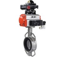 Затвор DN.ru GG25-316L-NBR Ду65 Ру16 с пневмоприводом, БКВ D050-10897