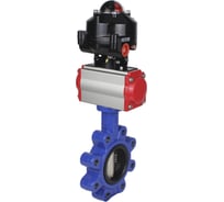 Затвор DN.ru QT450-304-EPDM-2W-Fb-H Ду100 Ру16 LUG пн.привод, пн.распределитель, БКВ D050-52505