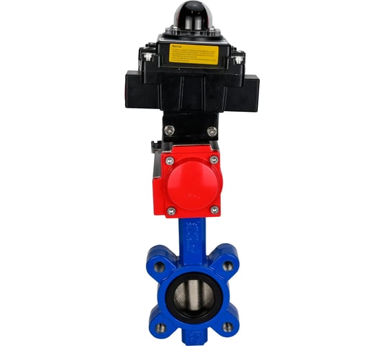 Затвор DN.ru QT450-304-EPDM-2W-Fb-H Ду150 Ру16 LUG пневмопривод, БКВ D050-50110