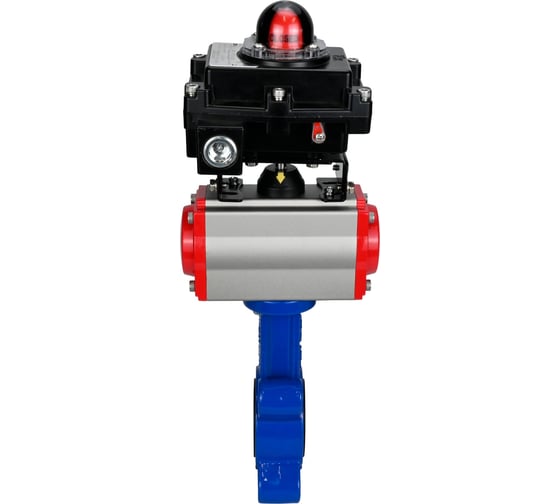 Затвор DN.ru QT450-304-EPDM-2W-Fb-H Ду150 Ру16 LUG пневмопривод, БКВ D050-50110