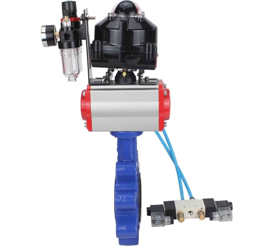 Затвор DN.ru QT450-304-EPDM-2W-Fb-H Ду50 Ру16 LUG пн.привод, пн.распред., БПВ, БКВ D050-52595