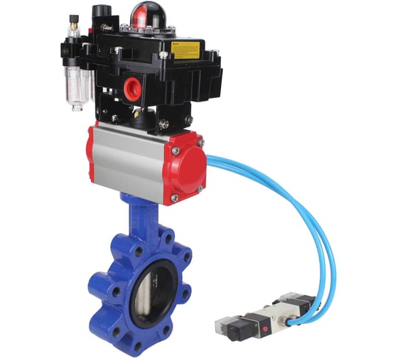 Затвор DN.ru QT450-304-EPDM-2W-Fb-H Ду65 Ру16 LUG пн.привод, пн.распред., БПВ, БКВ D050-51666