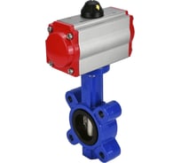 Затвор DN.ru QT450-304-NBR-2W-Fb-H Ду100 Ру16 LUG пневмопривод D050-50003
