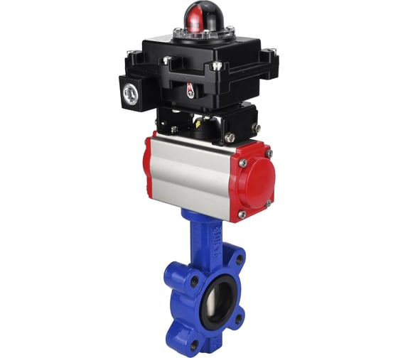 Затвор DN.ru QT450-304-NBR-2W-Fb-H Ду50 Ру16 LUG пн.привод, пн.распределитель, БКВ D050-52298 1