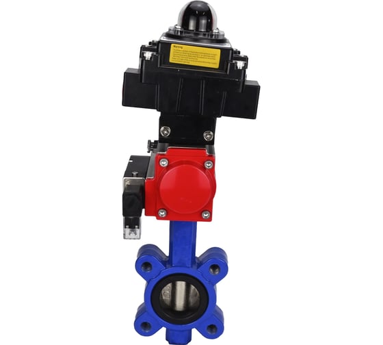 Затвор DN.ru QT450-304-NBR-2W-Fb-H Ду50 Ру16 LUG пн.привод, пн.распределитель, БКВ D050-52352